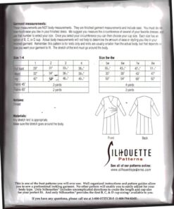 Silhoutte 4014 Shelly's Dress Size: 1-4 & 5W-8W Uncut Sewing Pattern - Image 2