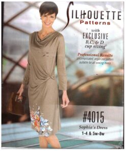 Silhoutte 4015 Sophia's Dress Size: 1-4 & 5W-8W Uncut Sewing Pattern
