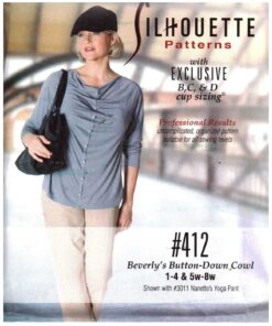 Silhoutte 412 Beverly's Button-Down Cowl Size: 1-4 & 5W-8W Uncut Sewing Pattern