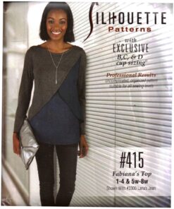 Silhoutte 415 Fabiana's Top Size: 1-4 & 5W-8W Uncut Sewing Pattern