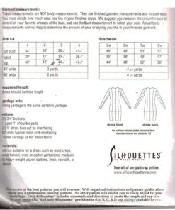 Silhoutte 4200 Princess Sheath Dress Size: 1-4 & 5W-8W Uncut Sewing Pattern - Image 2
