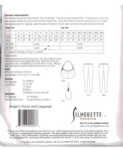 Silhoutte 5019 Angel's Handbag & Leggings Size: 4-18 & 14W-28W Uncut Sewing Pattern - Image 2