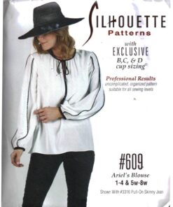 Silhoutte 609 Ariel's Blouse Size: 1-4 & 5W-8W Uncut Sewing Pattern