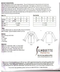 Silhoutte 612 Joy's Knit Sweater Jacket Size: 1-4 & 5W-8W Uncut Sewing Pattern - Image 2