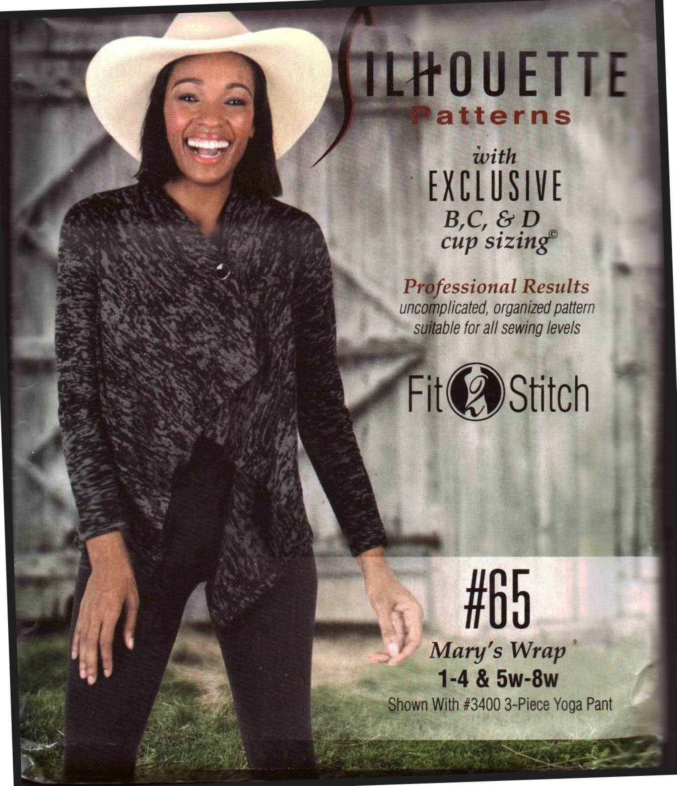 Silhoutte 65 Mary's Wrap Size: 1-4 & 5W-8W Uncut Sewing Pattern