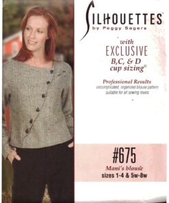 Silhoutte 675 Mani's Blouse Size: 1-4 & 5W-8W Uncut Sewing Pattern