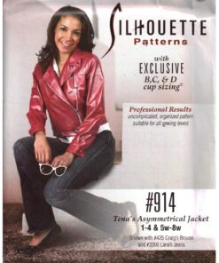 Silhoutte 914 Tena's Asymmetical Jacket Size: 1-4 & 5W-8W Uncut Sewing Pattern