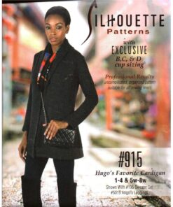 Silhoutte 915 Hugo's Favoriet Cardigan Size: 1-4 & 5W-8W Uncut Sewing Pattern
