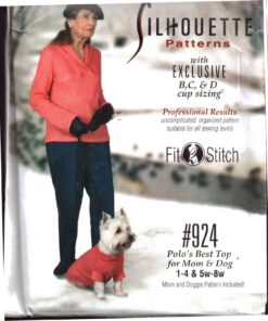 Silhoutte 924 Polo's Best Top for Mom and Dog Size: 1-4 & 5W-8W Uncut Sewing Pattern