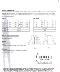 Alternative view of Silhoutte 927 Leslie's Bomber Jacket  Size: 1-4 & 5W-8W Uncut Sewing Pattern