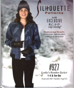 Silhoutte 927 Leslie's Bomber Jacket Size: 1-4 & 5W-8W Uncut Sewing Pattern