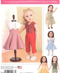Simplicity 1086 Doll Clothes Size: 18" Uncut Sewing Pattern