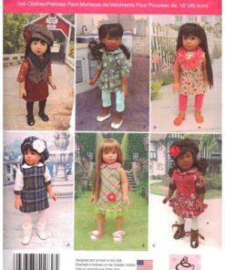 Simplicity 1089 Doll Clothes Size: 18" Used Sewing Pattern
