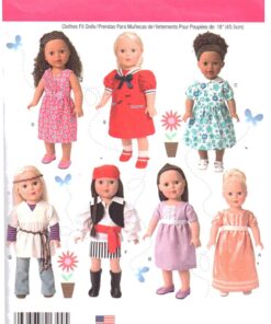 Simplicity 1344 Doll Clothes Size: 18" Uncut Sewing Pattern