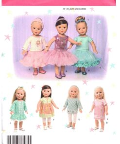 Simplicity 1485 Doll Clothes Size: 18" Uncut Sewing Pattern