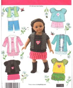 Simplicity 1902 Doll Clothes Size: 18" Uncut Sewing Pattern
