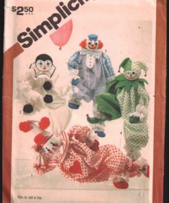 Simplicity 213 Craft Clowns Size: One Uncut Sewing Pattern