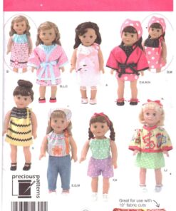 Simplicity 2302 Doll Clothes Size: 18" Uncut Sewing Pattern