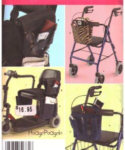 Simplicity 2382 Scooter, Electric Wheelchair & Walker Bag Size: One Uncut Sewing Pattern