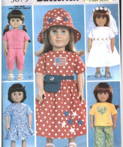 Butterick 3875 Doll Clothes Size: 18" Uncut Sewing Pattern