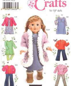 Simplicity 4786 Doll Clothes Size: 18" Uncut Sewing Pattern