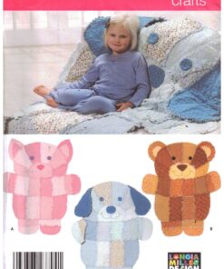 Simplicity 4993 Rag Quilt Wall Hangings or Throws Size: One Uncut Sewing Pattern
