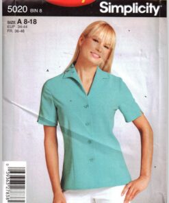 Simplicity 5020 Top Size: A 8-18 Uncut Sewing Pattern