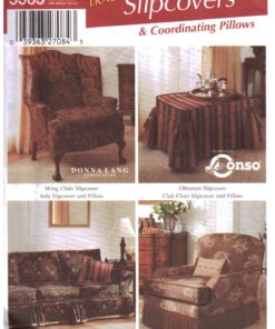 Simplicity 5383 Slipcovers, Pillows Size: One Uncut Sewing Pattern