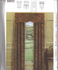 Simplicity 5603 Window Treatments Size: One Uncut Sewing Pattern - Image 2