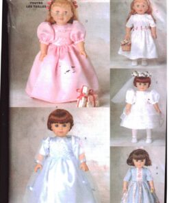 Butterick 5971 Doll Party Dress Size: 18" Uncut Sewing Pattern