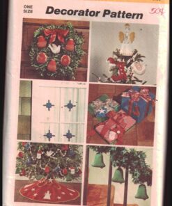Simplicity 6067 Christmas Decorations Size: One Uncut Sewing Pattern