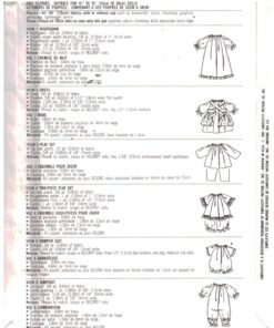 Simplicity 7207 Doll clothes Size: 13", 15" Uncut Sewing Pattern - Image 2