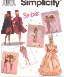 Simplicity 7601 Doll Clothes Size: 11.5" Uncut Sewing Pattern