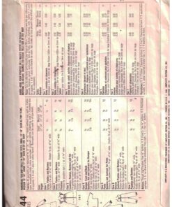 Simplicity 7644 Baby Doll Clothes Size: 13-14", 15-16", 17-18" Used Sewing Pattern - Image 2
