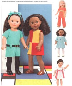 Simplicity 8314 Doll Clothes Size: 18" Uncut Sewing Pattern