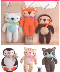 Simplicity 8440 Stuffed Animals Size: One Uncut Sewing Pattern