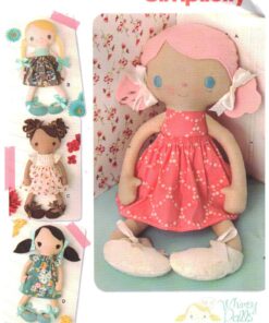 Simplicity 8539 Stuffed Doll, Clothes Size: 15" Uncut Sewing Pattern