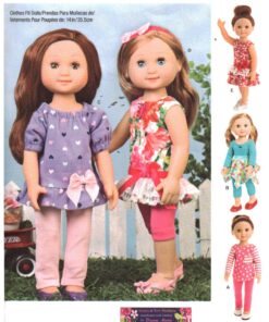 Simplicity 8574 Doll Clothes Size: 14" Used Sewing Pattern