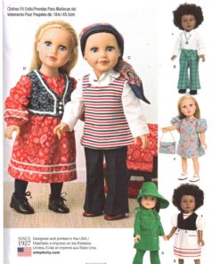 Simplicity 8577 Doll Clothes Size: 18" Uncut Sewing Pattern