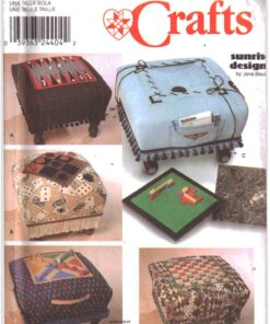 Simplicity 9448 Ottoman Board Cames - Backgammon, Tic-Tac-Toe, Leggo Dice, Parcheesi, Checkers Size: One Uncut Sewing Pattern
