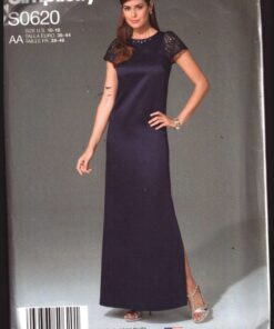 Simplicity S0620 Evening Dress Size: AA 10-18 or BB 20W-28W Uncut Sewing Pattern