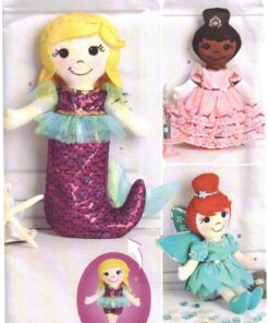 Simplicity S8863 Stuffed Doll Toys Size: One Uncut Sewing Pattern