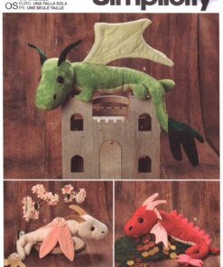 Simplicity S9363 Plush Dragons Size: One Uncut Sewing Pattern