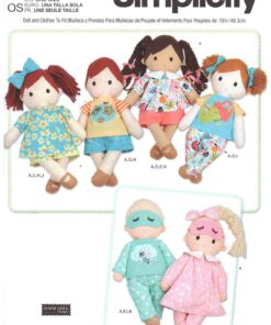 Simplicity S9440 Plush Dolls, Clothes Size: One Uncut Sewing Pattern