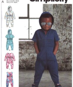 Simplicity S9486 Toddler's Jumpsuit Size: A 0.5-4 Uncut Sewing Pattern