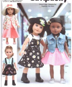 Simplicity S9566 Doll Clothes Size: 18" Uncut Sewing Pattern