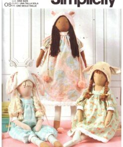 Simplicity S9621 Lanky Plush Dolls, Clothes Size: 26" Uncut Sewing Pattern