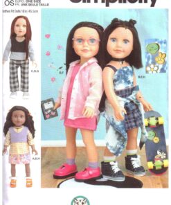 Simplicity S9874 Doll Clothes Size: 18" Uncut Sewing Pattern