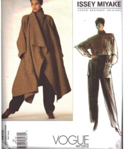 Vogue 1476 Coat, Shirt, Pants by Issey Miyake Size: 10 Used Sewing Pattern