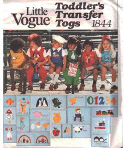 Vogue 1844 Toddler's Jumper, Jumpsuit, Bloomers, Blouse, Shirt Size: 1-2-3-4 Uncut Sewing Pattern